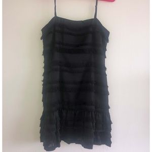 Ruffled Little Black Dress